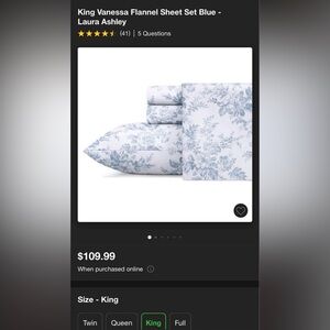 Laura Ashley Flannel Bedsheets